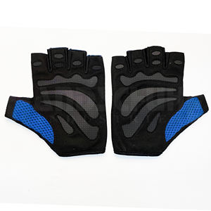 Gants de musculation professionnels bleus et noirs avec rembourrage amélioré de la paume |   Poignée antidérapante de qualité supérieure pour un équipement de musculation ultime - Product Image 2