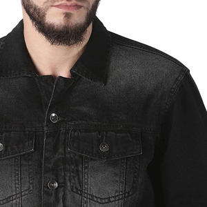 Vestes en jean décontractées pour hommes, design tendance, séchage rapide, respirantes, coupe confortable, tissu durable, col à capuche, mode garçon - Product Image 5