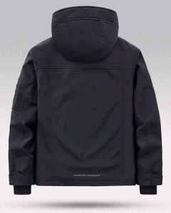 Men's Tactical <b>Techwear</b> <b>Jacket</b> Streetwear Multi-pocket Hooded Windbreaker Utility Cargo Coat Urban Functional Outdoor Clothing - Product Image 3