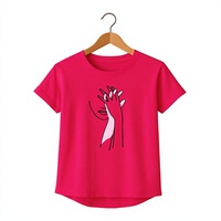 T-shirt élégant pour femme Dreamer, vert, col rond, manches courtes, imprimé, jersey en coton, coupe ajustée, écologique, respirant, toutes saisons
