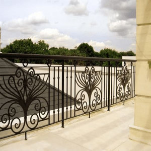 Bespoke Wrought Iron Balcony Railing Options: <b>Maximize</b> Home Safety While Showcasing Majestic Architectural Art Craftsmanship. - Product Image 1
