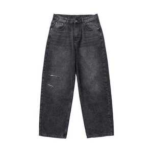 Pantalones Vaqueros Holgados de Algodón con Bolsillos, Pantalones Cargo Rectos, Pantalones Casuales con Cierre y Cordón Ajustable para Hombre - Product Image 5