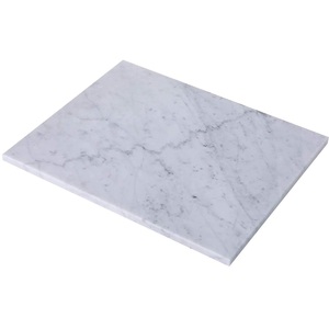 Tabla de Cortar Rectangular de Mármol Liso Stone Era para Cocina, Apta para Lavavajillas, Moderna, Duradera, Ligera, Blanca, Fácil de Limpiar - Product Image 1