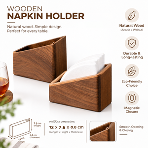 กล่องเก็บอุปกรณ์กาแฟแบบตั้งโต๊ะ WEWOOD หรูหรา เป็นมิตรกับสิ่งแวดล้อม ทำจากไม้ธรรมชาติ สำหรับอุปกรณ์เสริมเอสเพรสโซ - Product Image 4