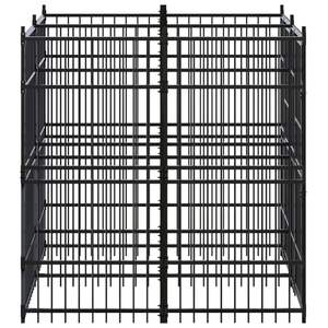 Jaula Grande y Resistente para Perros, de Acero con Recubrimiento de Polvo Negro - Product Image 3