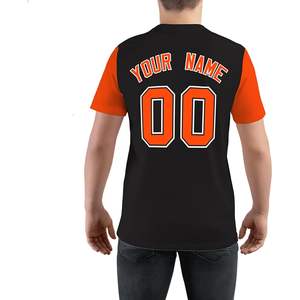 Maillot de baseball personnalisé pour hommes et femmes, t-shirt de sport décontracté à manches courtes avec nom et numéro personnalisés - Product Image 2