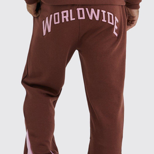 Men's <b>Brown</b> Hooded Pullover Sweatshirt Regular Fit Fleece Streetwear Solid Front Logo Pocket Regular Sleeve Winter 100% Cotton - Product Image 6