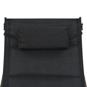 Lettino Prendisole da Esterno in Rattan PE con Cuscino in Textilene, Reclinabile Manuale, Design Contemporaneo - Product Image 6