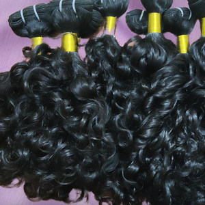 Cheveux humains indiens non traités Remy, trame brute vierge, cuticules alignées, bouclés crépus, ondulés, ondes naturelles, fabricant, fournisseur OEM - Product Image 3