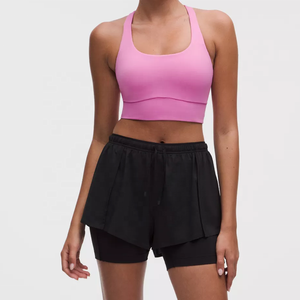 New Arrival Women's High Quality Fitness Yoga <b>Bra</b> Front Zipper Back Adjustable Straps High Support Breathable Spandex/Polyester - Product Image 2