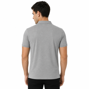 Polo élégant pour homme, adapté au bureau et à une utilisation décontractée, coutures durables, mélange de coton respirant pour un confort toute la journée, OEM - Product Image 3