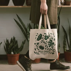 Eco Chic Cotton <b>Canvas</b> Tote <b>Bag</b> Reusable Sustainable Shopping Carry <b>Bag</b> for Everyday Lifestyle Use - Product Image 1