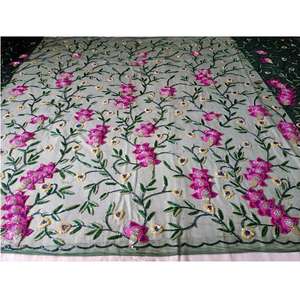 Tela de encaje bordada con lentejuelas y cuentas para vestidos de novia indios y pakistaníes, venta al por mayor, personalizada - Product Image 1