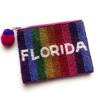 Dompet Koin Manik-Manik Good Vibes Buatan Tangan, Clutch Payet Manik-Manik, Dompet Resleting Fashion, Hadiah Motivasi, Kantong Seni, Grosir