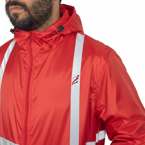 Veste coupe-vent respirante de haute qualité pour homme, avec logo personnalisé, légère, imperméable, pour le sport et les activités de plein air. - Product Image 4