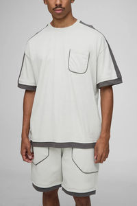 Ropa Casual de Verano al por Mayor, Estampada, 100% Algodón, Corte Regular para Hombre, 2 Piezas, Transpirable, Ecológica, de Secado Rápido, Manga Corta - Product Image 2