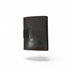 WRIZA Men's Genuine Leather Minimalist Slim 13-Slot Business <b>Card</b> <b>Holder</b> with RFID Protection for Credit <b>Cards</b> & Money (Brown) - Product Image 2