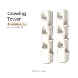 Torre de Cultivo Vertical de Alta Calidad, 50 cm, PVC, 12 Orificios, para Jardín Hidropónico en Casa, Ahorro de Espacio - Product Image 5