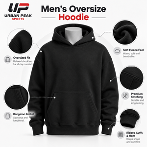 Sudadera con Capucha Oversize para Hombre, a la Moda, con Tonos de Color Neutros, Mangas Holgadas y Diseño Urbano Moderno - Product Image 6