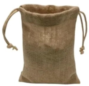 Bolsa de Compras Ecológica de Yute Teñido con Impresión Personalizada, Asa Acolchada de Algodón y Patrón de Letras - Precio Incluido - Product Image 1