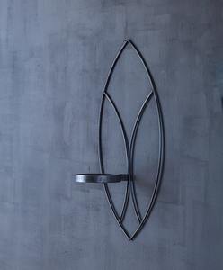 Macetero contemporáneo de metal plateado para montar en la pared, perfecto para exhibición en interiores, decoración de paredes de cafeterías y decoración del hogar, procedente de la India. - Product Image 3