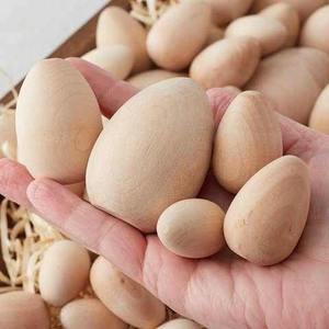 ไข่ไม้เด็กทำมือเพ้นท์ลายธรรมชาติสำหรับเทศกาลอีสเตอร์ - Product Image 5