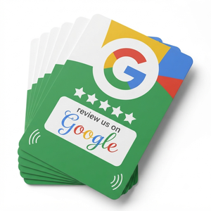 Carte de commentaires NFC Google Mini Tag avec évaluation 5 étoiles pour les commentaires et l'évaluation des services des entreprises (puce NTAG213) - Product Image 3