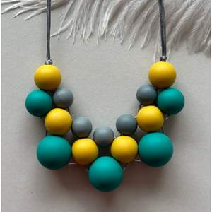 Collier en cristal de résine et de bois de qualité supérieure, accessoire de mode, bijoux - Product Image 4