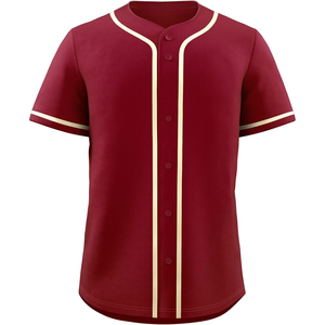 เสื้อเบสบอลพรีเมียมระบายอากาศดีแห้งเร็วชุดกีฬาคุณภาพสูงจากผู้ผลิต - Product Image 1