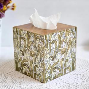 Boîte à mouchoirs en bois imprimée pour cartes de recettes, boîte de rangement en bois imprimée pour mouchoirs de cuisine, organisateur de papier pour la maison, vente en gros - Product Image 1