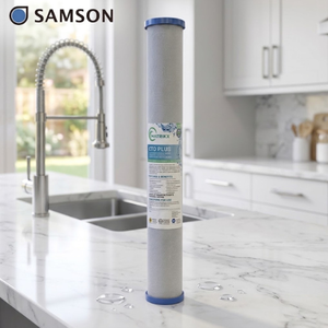 Filtre de réduction des contaminants organiques, bloc de carbone catalytique, purificateur d'eau de 20 pouces, conception à débit optimal activée - Product Image 1