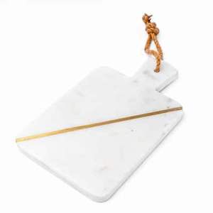 Tabla de cortar de mármol natural con acabado pulido suave para cocinas de primera calidad - Product Image 1