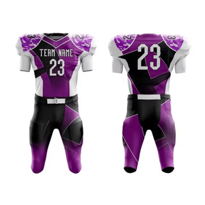Uniformes de fútbol americano personalizados OEM, proveedor de uniformes de fútbol americano, tela de malla transpirable para equipos juveniles - Product Image 4