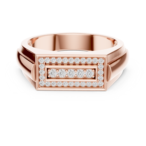 Anillo de oro amarillo macizo de 14k para mujer con piedras cultivadas en laboratorio de corte brillante redondo, para uso diario, banda apilable - Product Image 5