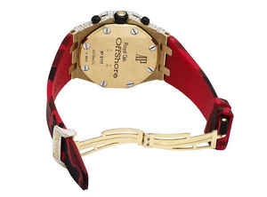 Bijoux noirs de l'océan A.P. Montre chronographe en acier inoxydable avec mouvement à quartz, diamant Moissanite VVS Jumbo, résistante à l'eau 3BAR - Product Image 6