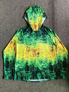 Haut de pêche personnalisé pour homme avec masque intégré, protection solaire UPF 50+, impression par sublimation haute performance, maille respirante 2026 - Product Image 3