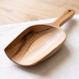 Wholesale Teak Wood Classic Design Eco-Friendly Ice Spoon 19x5.5cm Food Grade Polished Wooden Spoon - Product Image 3