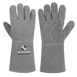 Guantes de Soldadura Resistentes al Calor y Antideslizantes, Guantes de Seguridad de Cuero de Alta Resistencia, Personalizables para Trabajos Industriales y Metálicos - Product Image 1