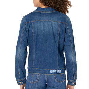 Nouveauté - Vente Flash : Vestes en jean pour femmes, design tendance, respirantes, à manches longues, boutonnées, pour adultes. - Product Image 2