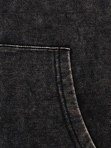 : Custom Embossed Logo Acid Wash Hoodie Heavyweight Cotton <b>Vintage</b> Washed Pullover <b>Sweatshirt</b> - Product Image 5