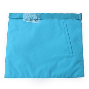 Delantal Masónico de Maestro Masón, Blanco y Turquesa, Regalia Masónica, Delantal Ceremonial para Logia, Prenda Fraternal Premium - Product Image 2