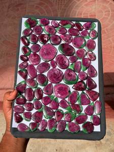 Fournisseur indien de pierres précieuses en zoïsite rubis, pierres naturelles rouges et vertes, pour bijoux, perles, cabochons, disponibles à la vente - Product Image 6