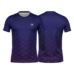 Custom Quick Dry 100% Cotton O Neck <b>T</b> <b>Shirts</b> Sublimation Printing Gradient Pattern Casual Regular Fit <b>Half</b> <b>Sleeve</b> <b>Shirts</b> for Men - Product Image 4
