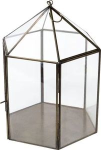 Terrario Moderno de Vidrio, Forma Pentagonal, Contenedor para Plantas de Interior, Diseño Minimalista de Escritorio, Marco de Vidrio Transparente - Product Image 4