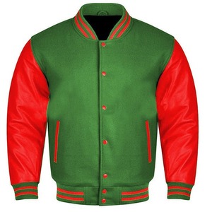 Custom Men's Fleece Varsity <b>Jacket</b> Blank Letterman College <b>Baseball</b> <b>Bomber</b> <b>Jacket</b> Wholesale - Product Image 2