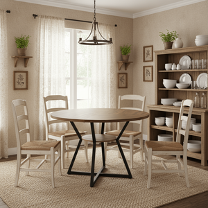 Mesa de Comedor de Vidrio Templado Transparente Contemporánea con Base de Metal Negro, Decoración para el Hogar, Gran Venta - Product Image 4