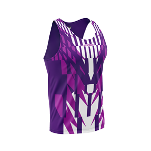 Débardeur de course personnalisé pour marathon, respirant, extensible dans quatre directions, anti-transpiration, séchage rapide, sans coutures, sublimation silicone - Product Image 1