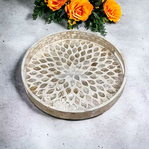 Venta al por mayor Bandeja de nácar Hecho a mano Decorativo Acento Ligero Durable Precio de fábrica Proveedor Vietnam - Product Image 6
