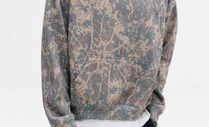 Sweat à capuche unisexe surdimensionné en molleton épais avec logo personnalisé, chaud pour l'hiver, 100% coton, coupe-vent, 370 GSM - Product Image 5