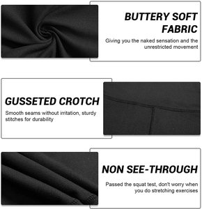 Leggings Deportivos Personalizados para Mujeres Adultas, Cintura Alta Elástica, Color Sólido, para Gimnasio y Fitness - Product Image 3